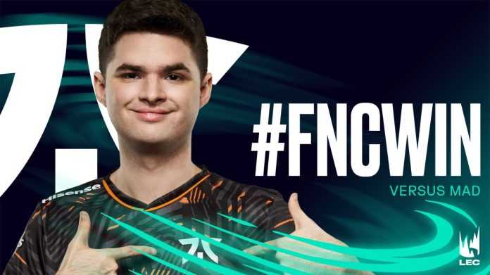 LEC Matchday 7 Fnatic continues its streak LEC Matchday 7 Fnatic continues its streak