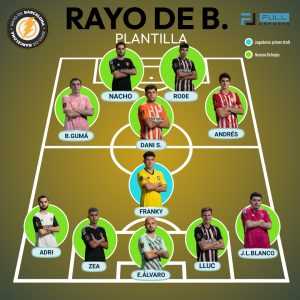 Plantilla Rayo de Barcelona