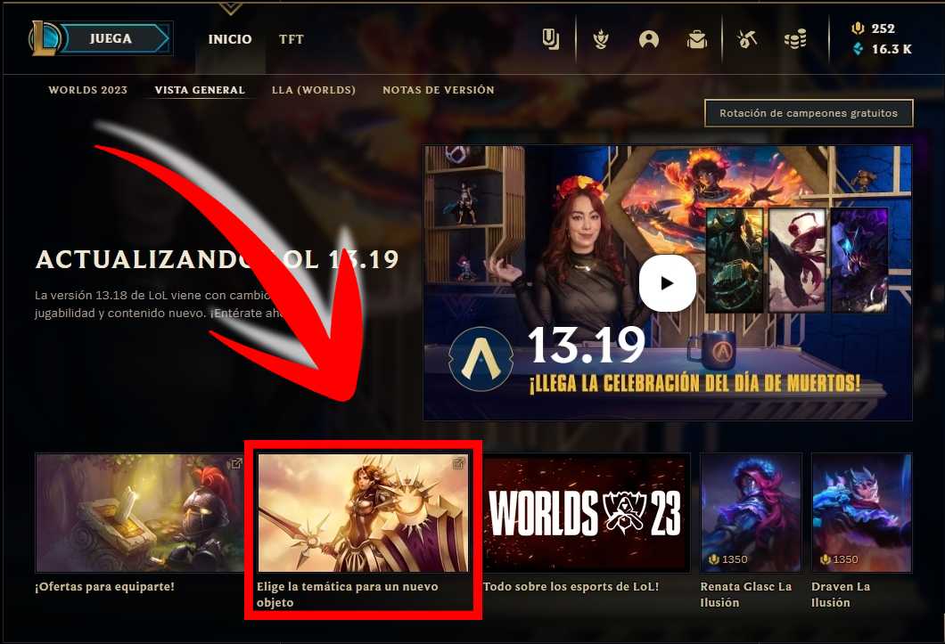 Cliente de LoL votación