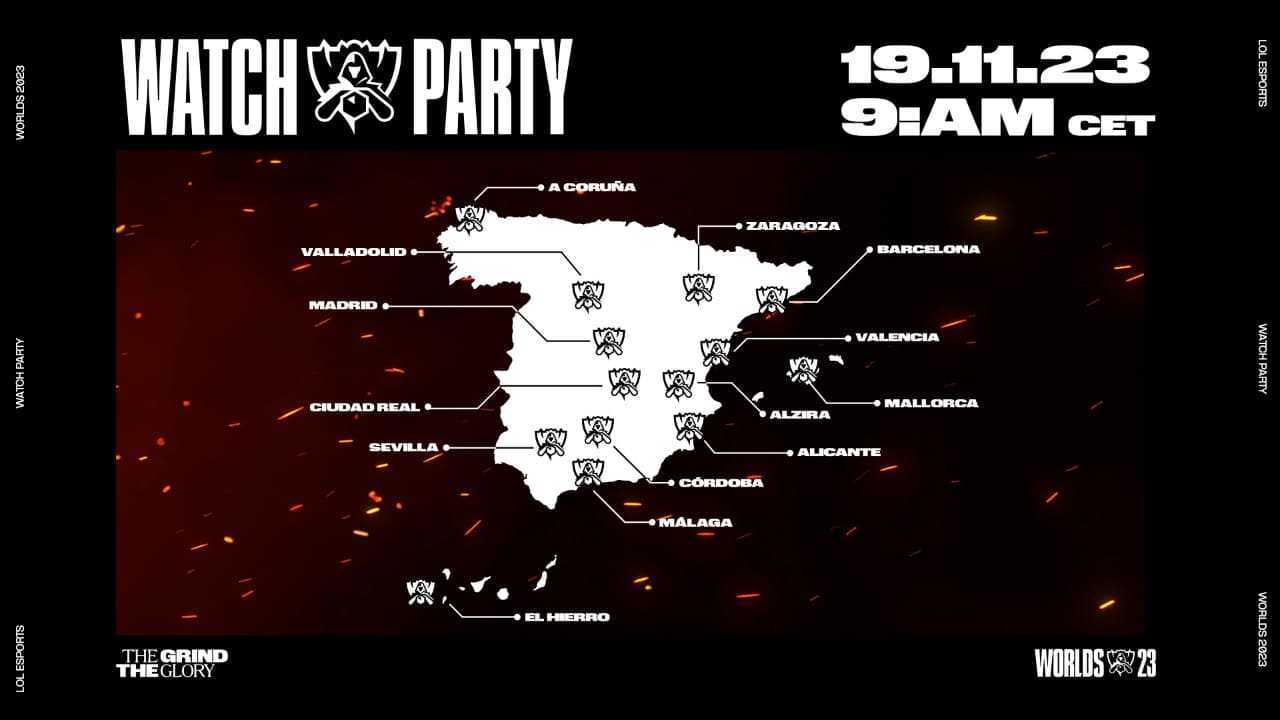mapa viewing parties WORLDS 23