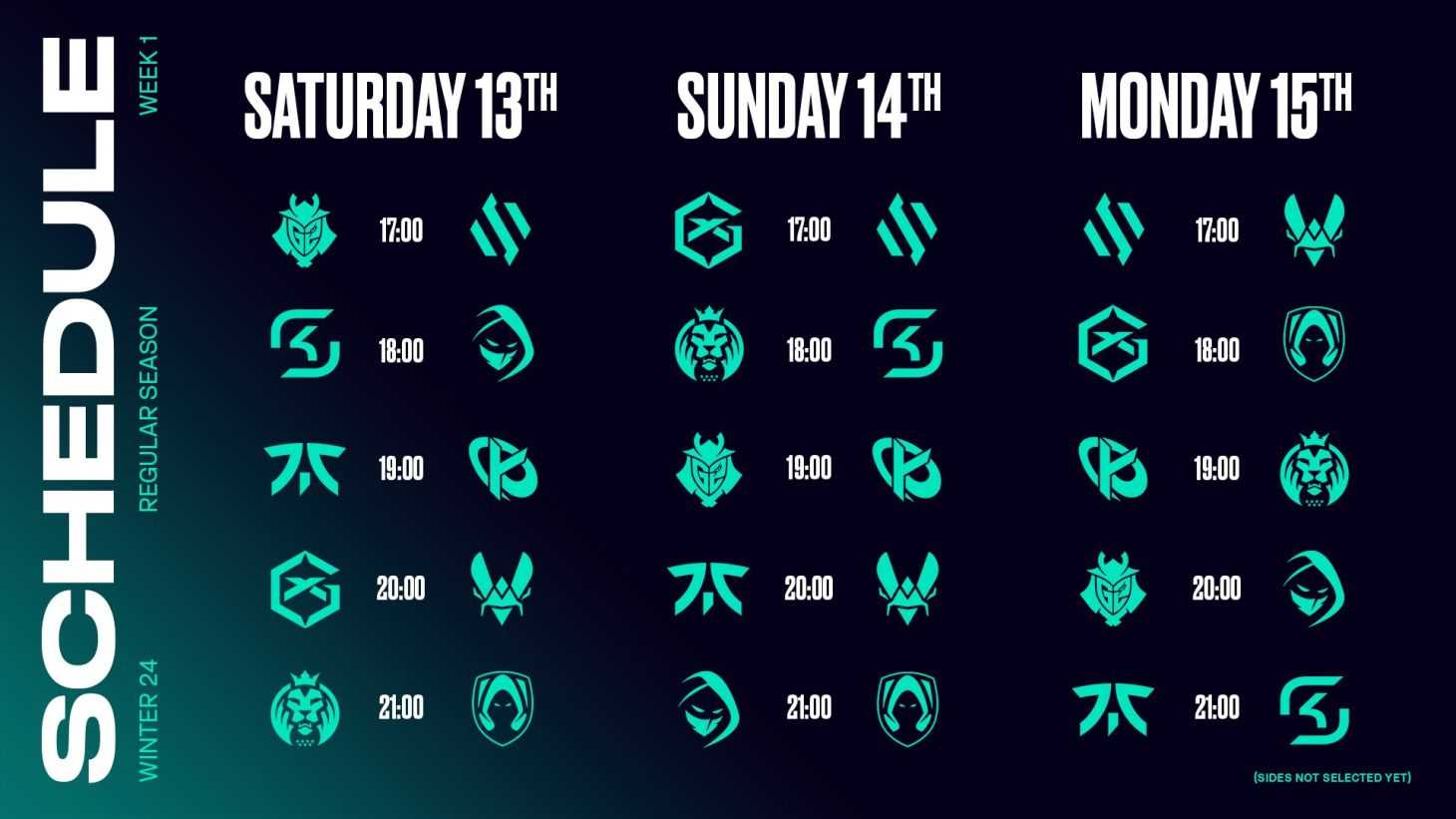 LEC invierno 2024 primera semana fecha