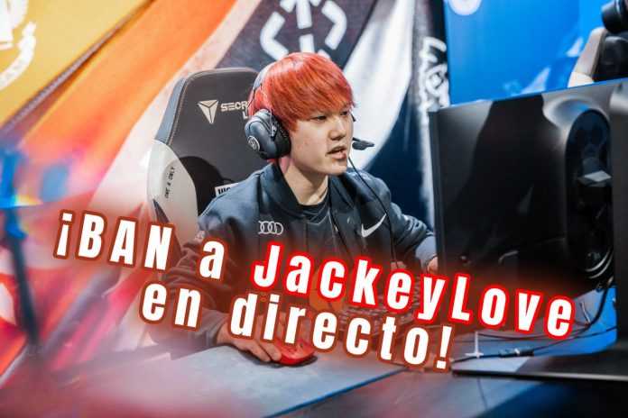 LoL JackeyLove baneado en su stream