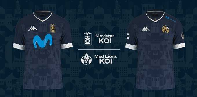 Camisetas y logo Movistar KOI MAD Lions