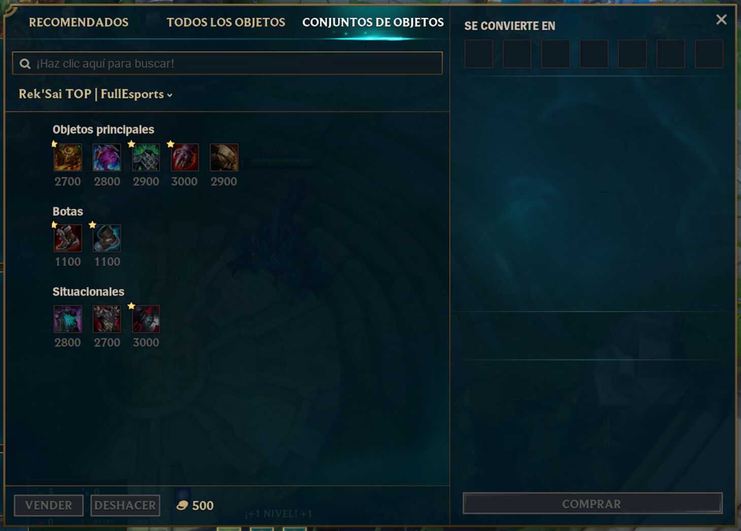 Build Rek'Sai TOP Guía League of Legends