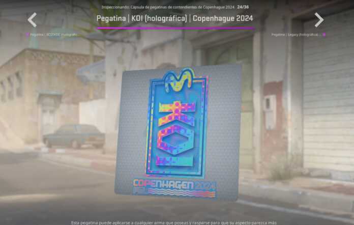 Counter Strike 2 Major stickers Movistar KOI