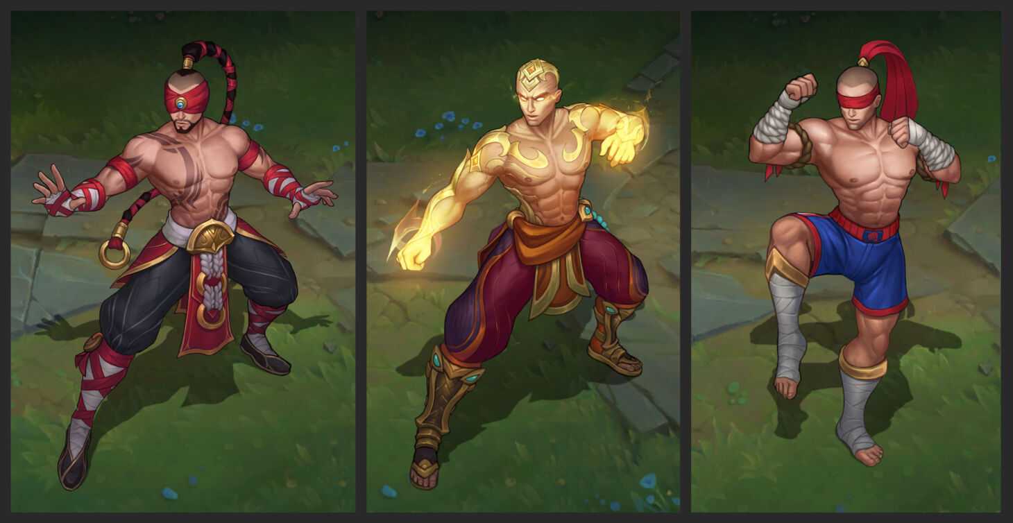 Lee Sin base y skins rework ASU LoL