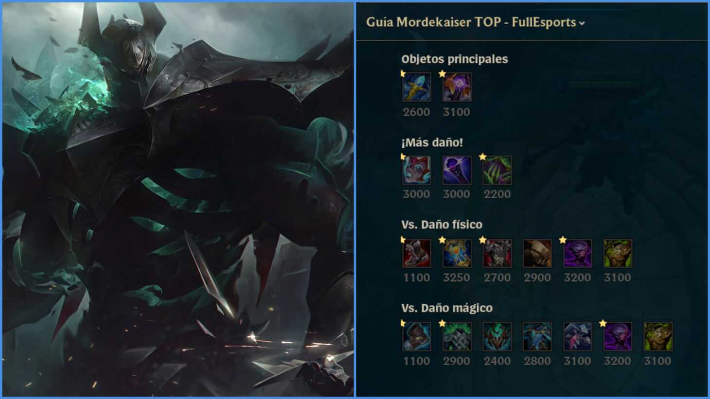 Mordekaiser LoL Guía Build